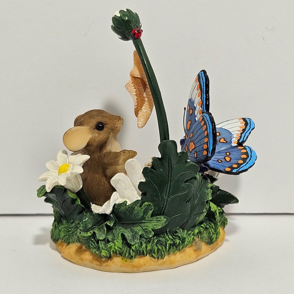 Charming Tails Enesco Change Can Be A Beautiful Thing Mouse Butterfly 97/146 NIB